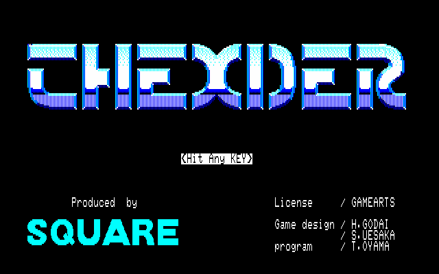 X1 : テグザー - Old Game Database