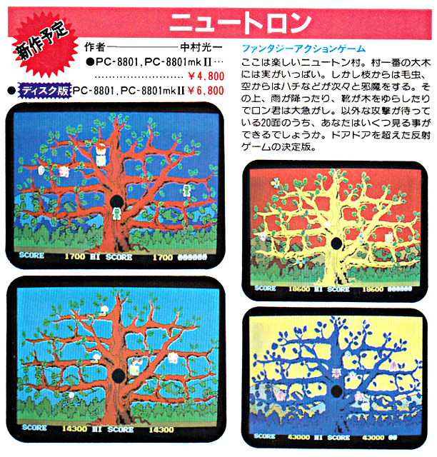 ニュートロン PC-8801 PCゲーム テレビゲーム 本・音楽・ゲーム 【2015?新作】