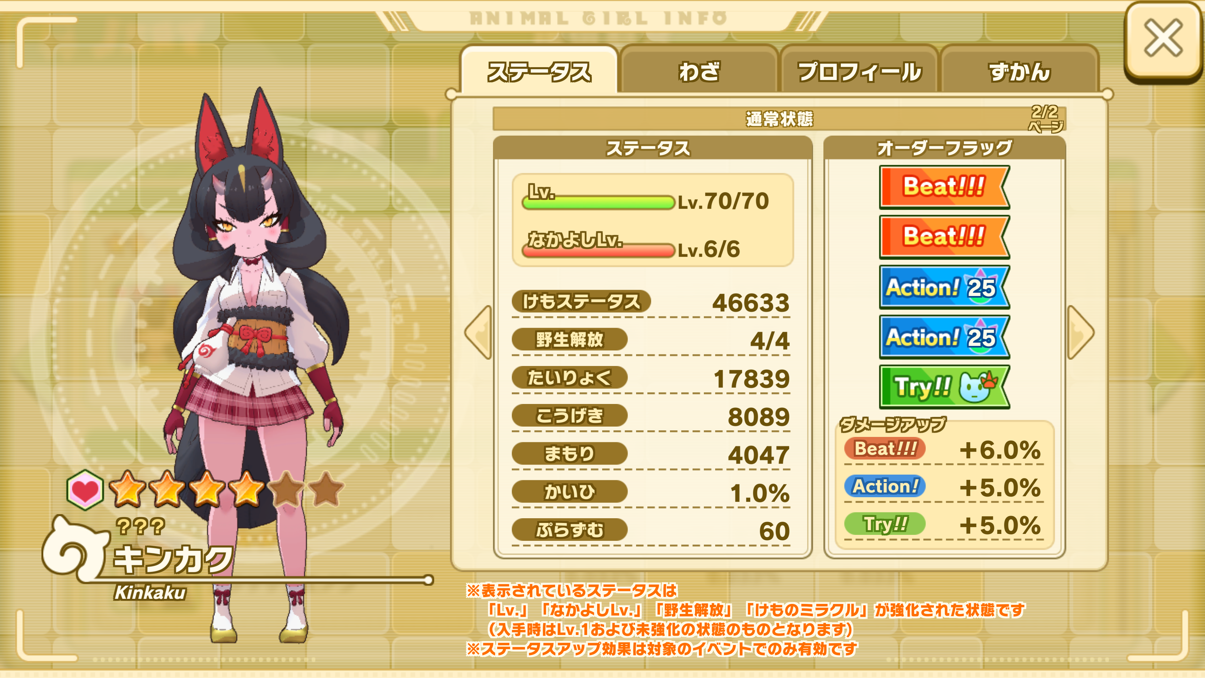 キンカク - アプリ版けものフレンズ3wikiなのだ！