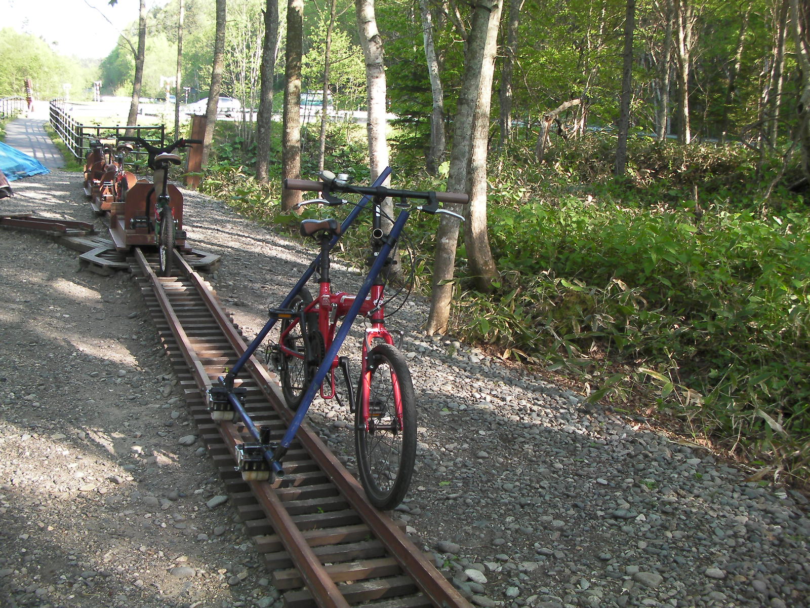 廃 線 レール 自転車