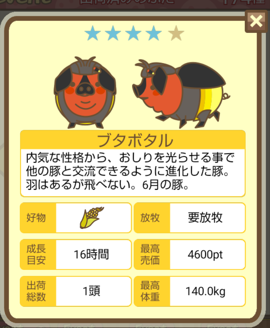 『ようとん場MIX（養豚場ミックス） 攻略』ぶた図鑑6 あベーじょのブログ